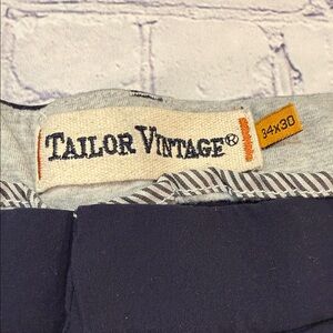 Tailor Vintage Canaan Slim Fit Stretch Waist Men's Connecticut Navy Pants